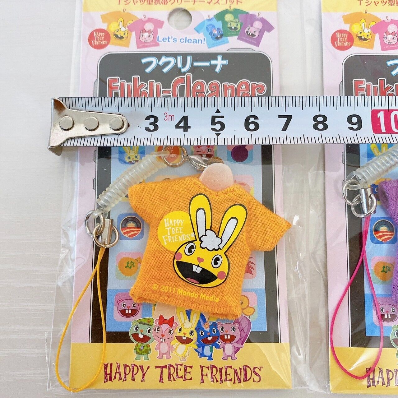 Happy Tree Friends T-shirt Strap Smartphone Cleaner Complete Set 5 Giggles Rare