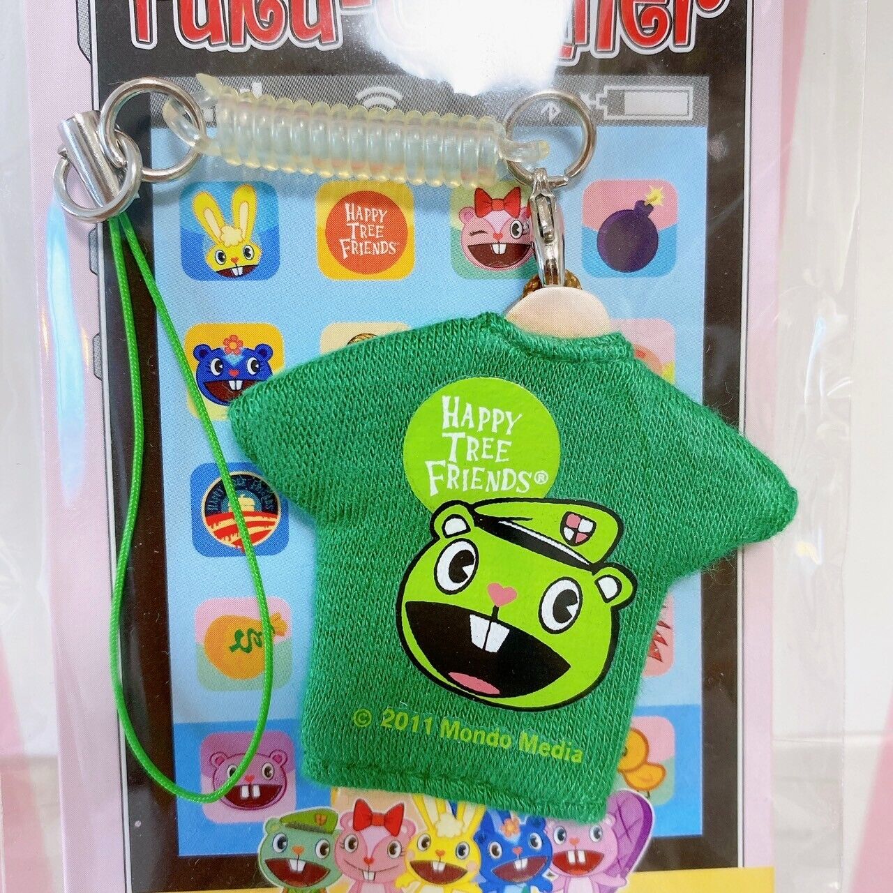 Happy Tree Friends T-shirt Strap Smartphone Cleaner Complete Set 5 Giggles Rare