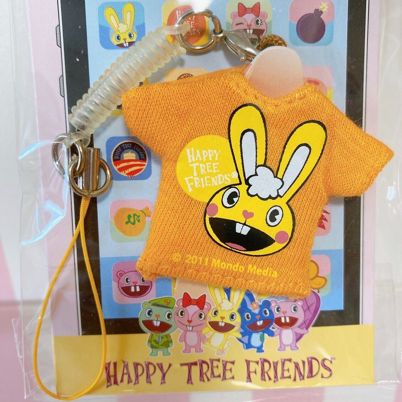 Happy Tree Friends T-shirt Strap Smartphone Cleaner Complete Set 5 Giggles Rare