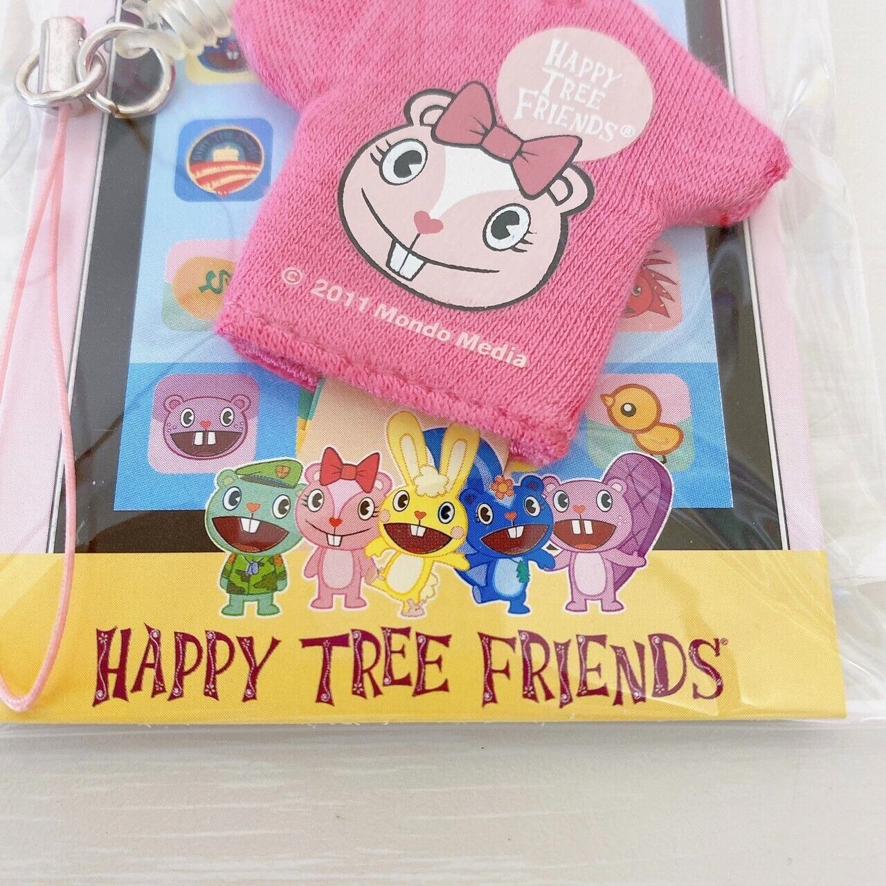 Happy Tree Friends T-shirt Strap Smartphone Cleaner Complete Set 5 Giggles Rare