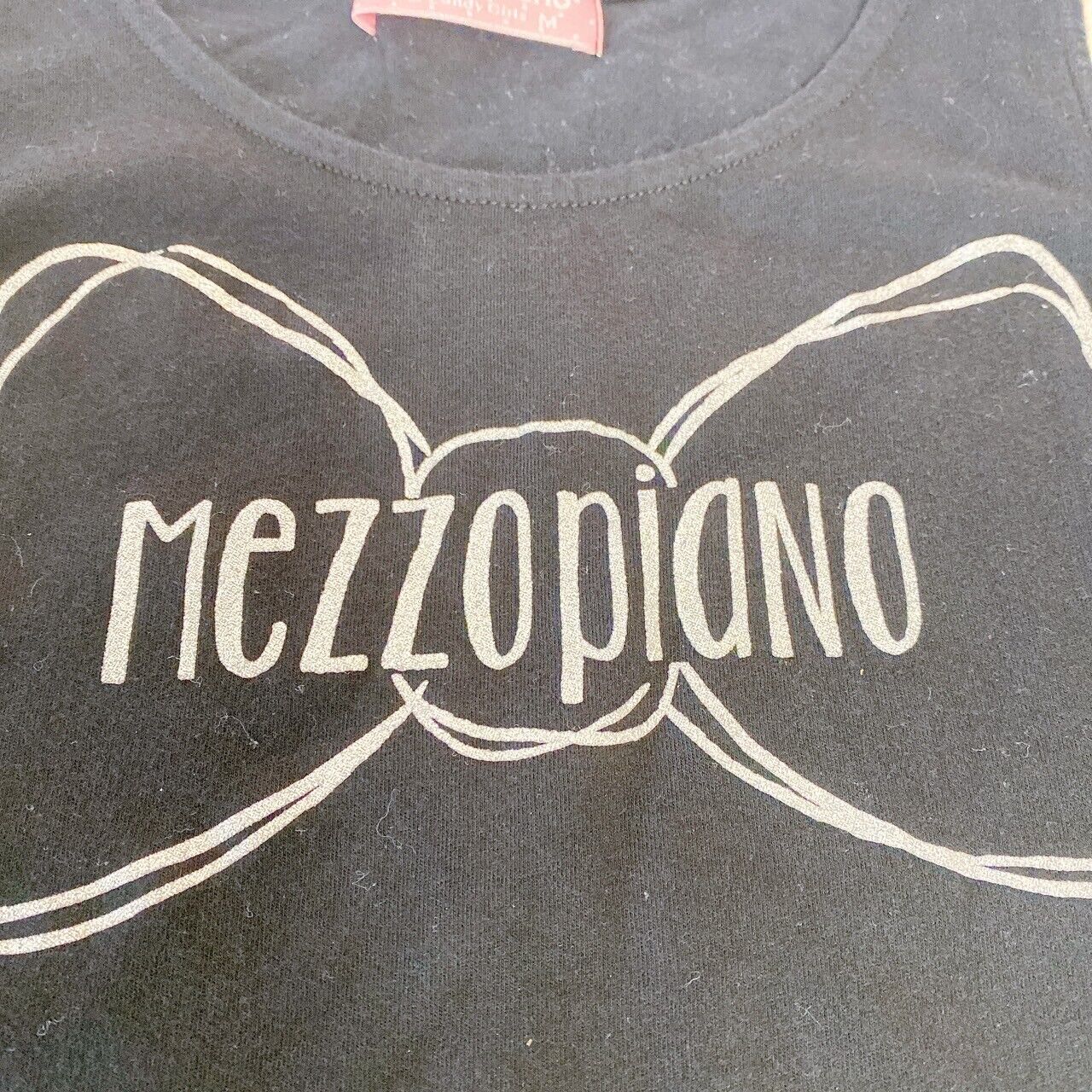 Mezzo Piano layered Tops Black White 150 Size Short Sleeve Clothing Character