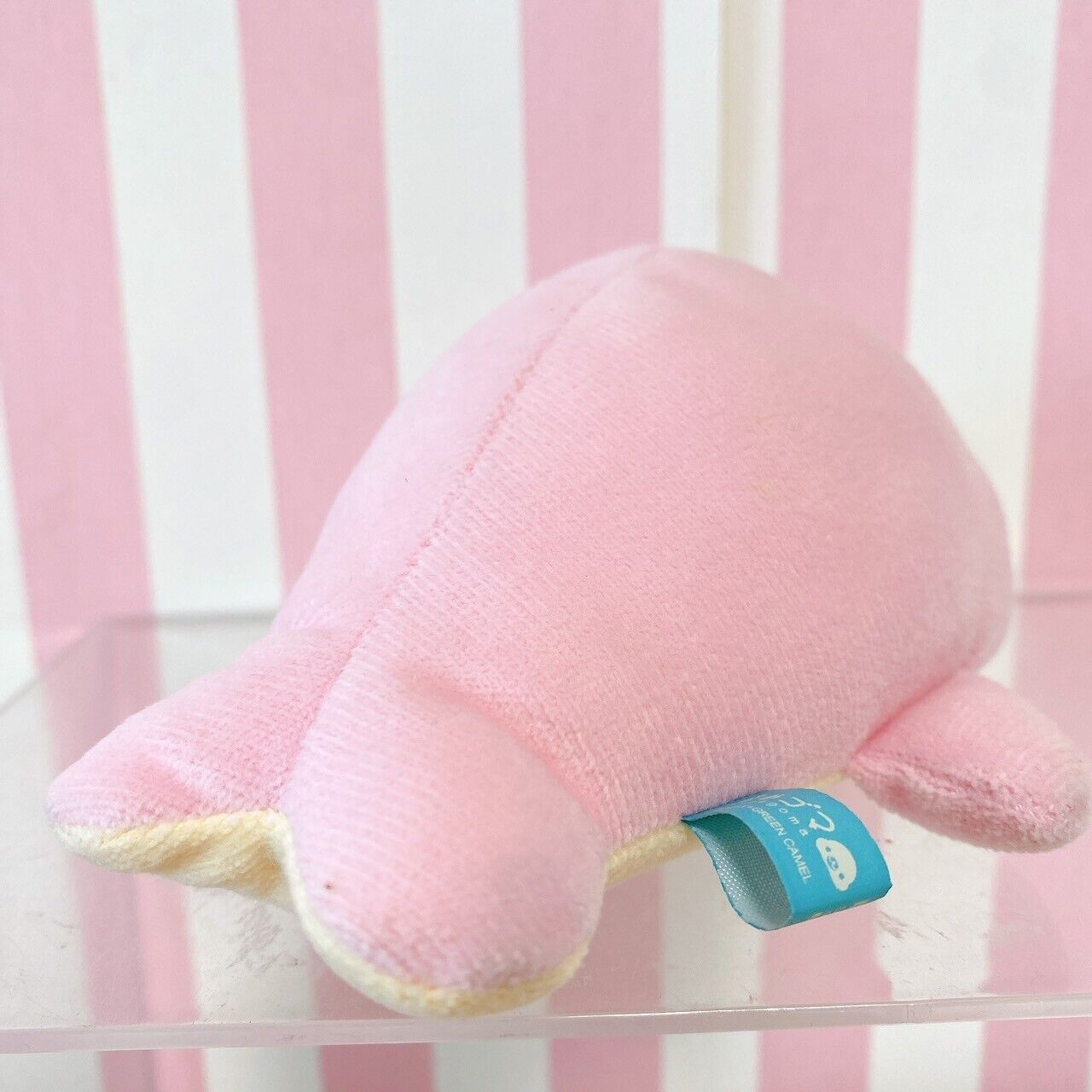 San-X Mamegoma Plush Set 3 Soft Stuffed Toy Sea Animals Pink Blue White Fluffy