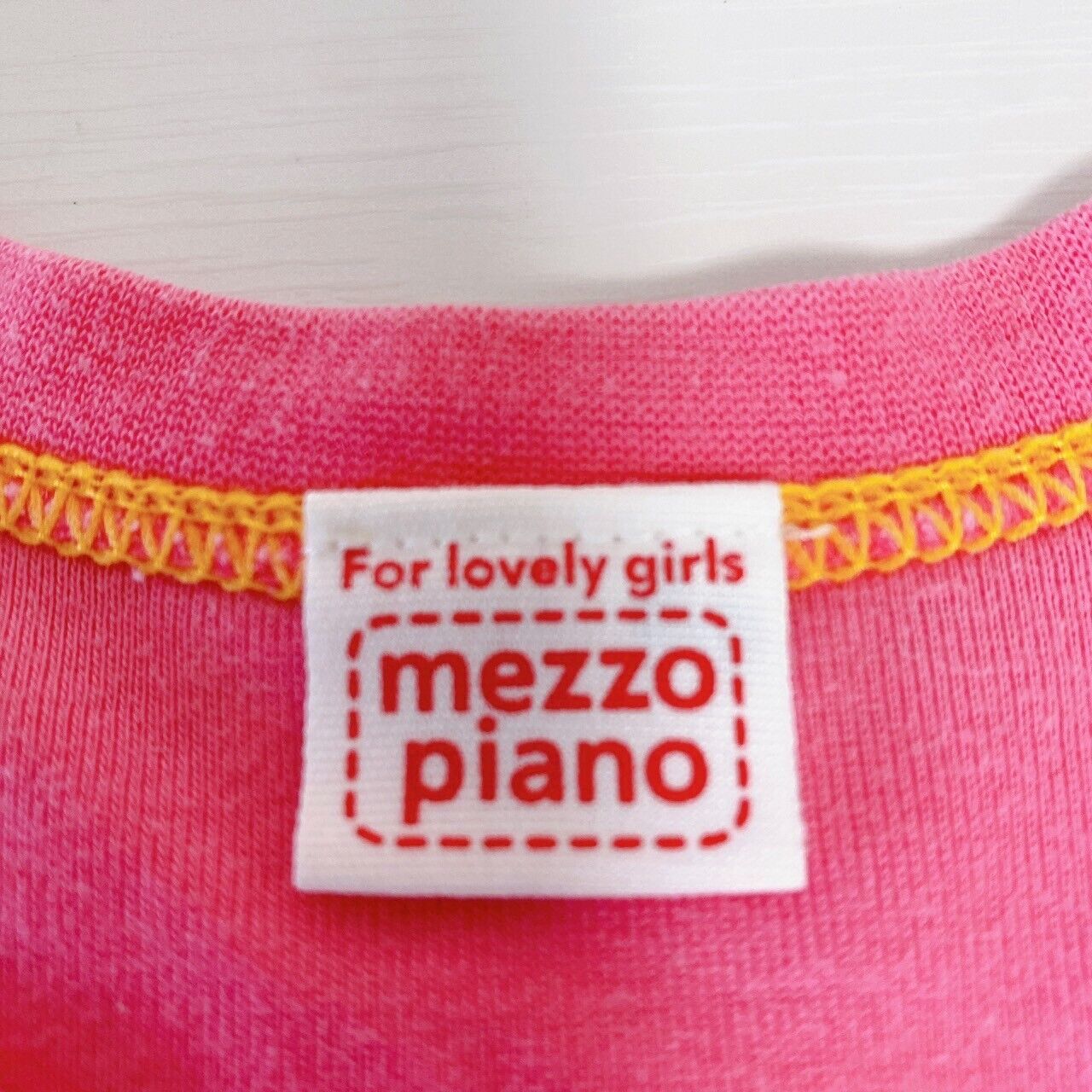 Mezzo Piano Kids T-shirt 150cm Pink Parfait Sweets Yellow Blue White Star Bijou