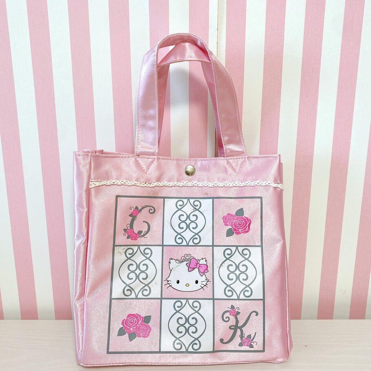 Sanrio Charmmy Charmy Kitty Tote Bag Handbag Lesson Pink Lace Frill Rose Cat