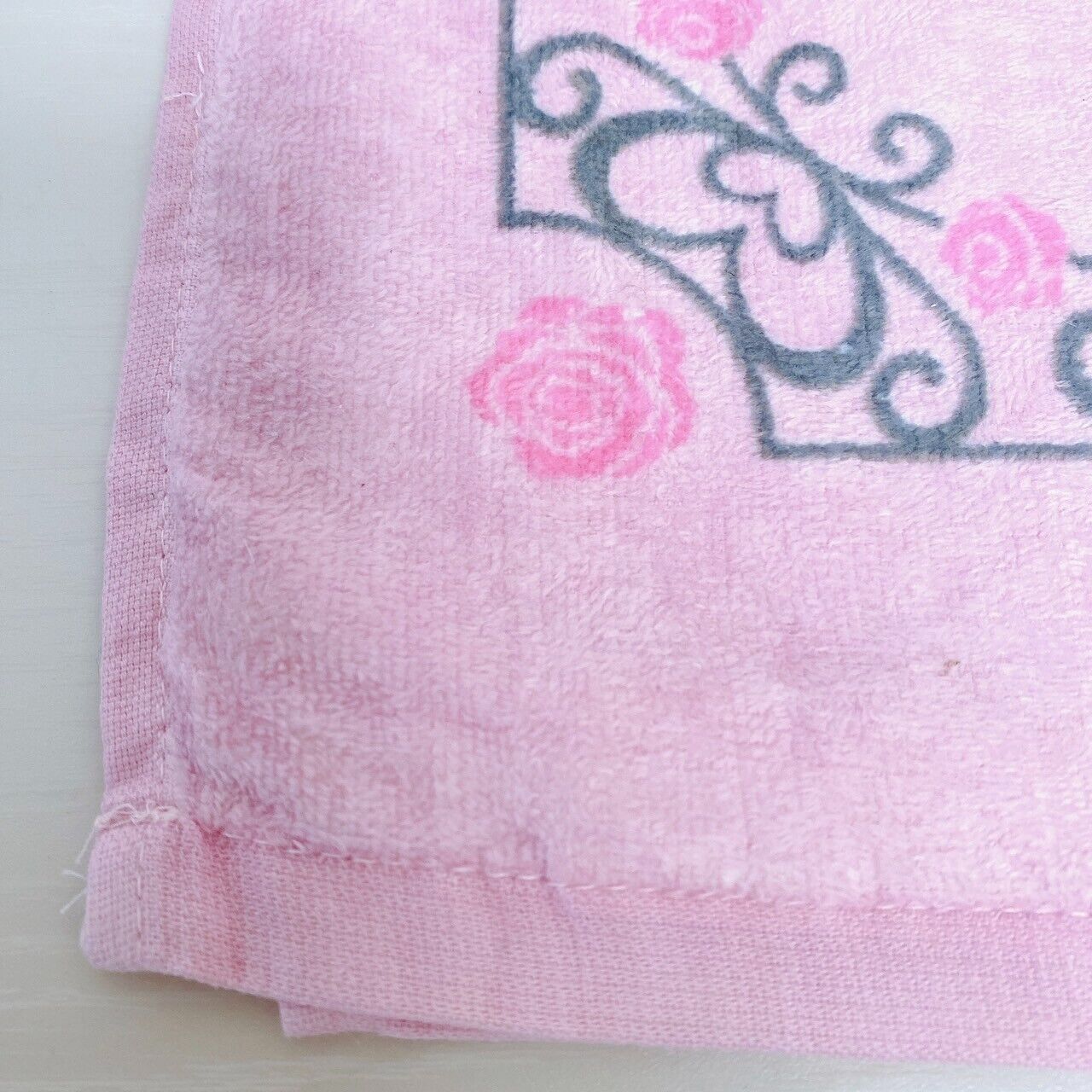 Sanrio Charmmy Charmy Kitty Face Towel Pink Cat Rose Flower Ribbon Fluffy Kawaii