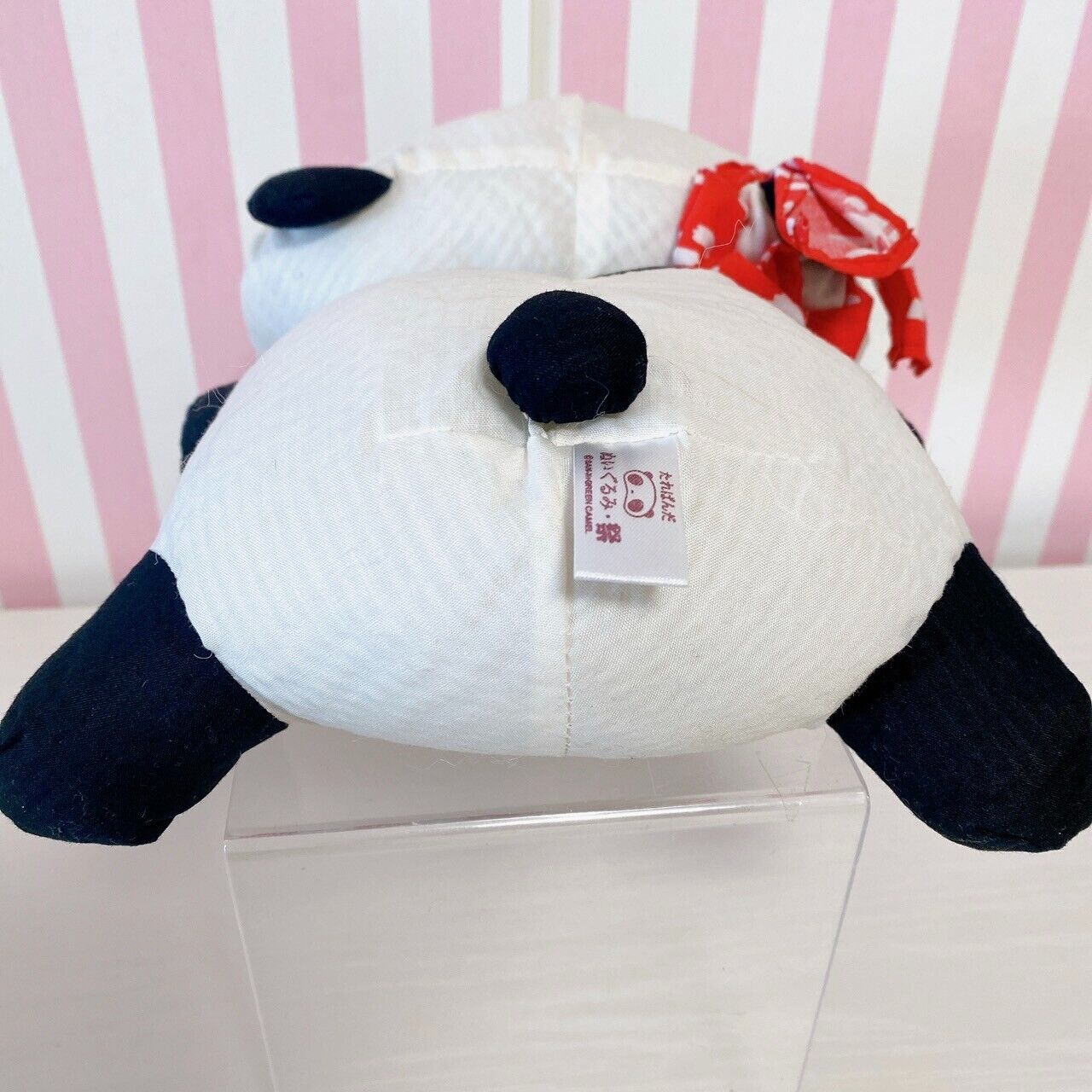 Tarepanda Plush Soft Stuffed Toy Doll Fluffy Panda Festival White Black Kawaii