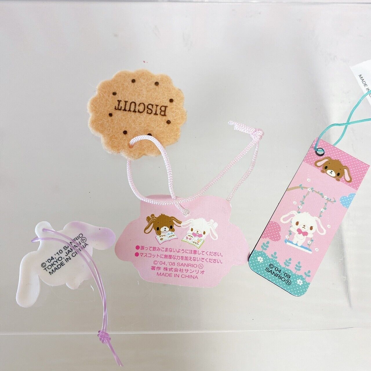 Sanrio Sugar Bunnies Eco Shopping Bag Hanausa Mascot Little Envelope Pen Set