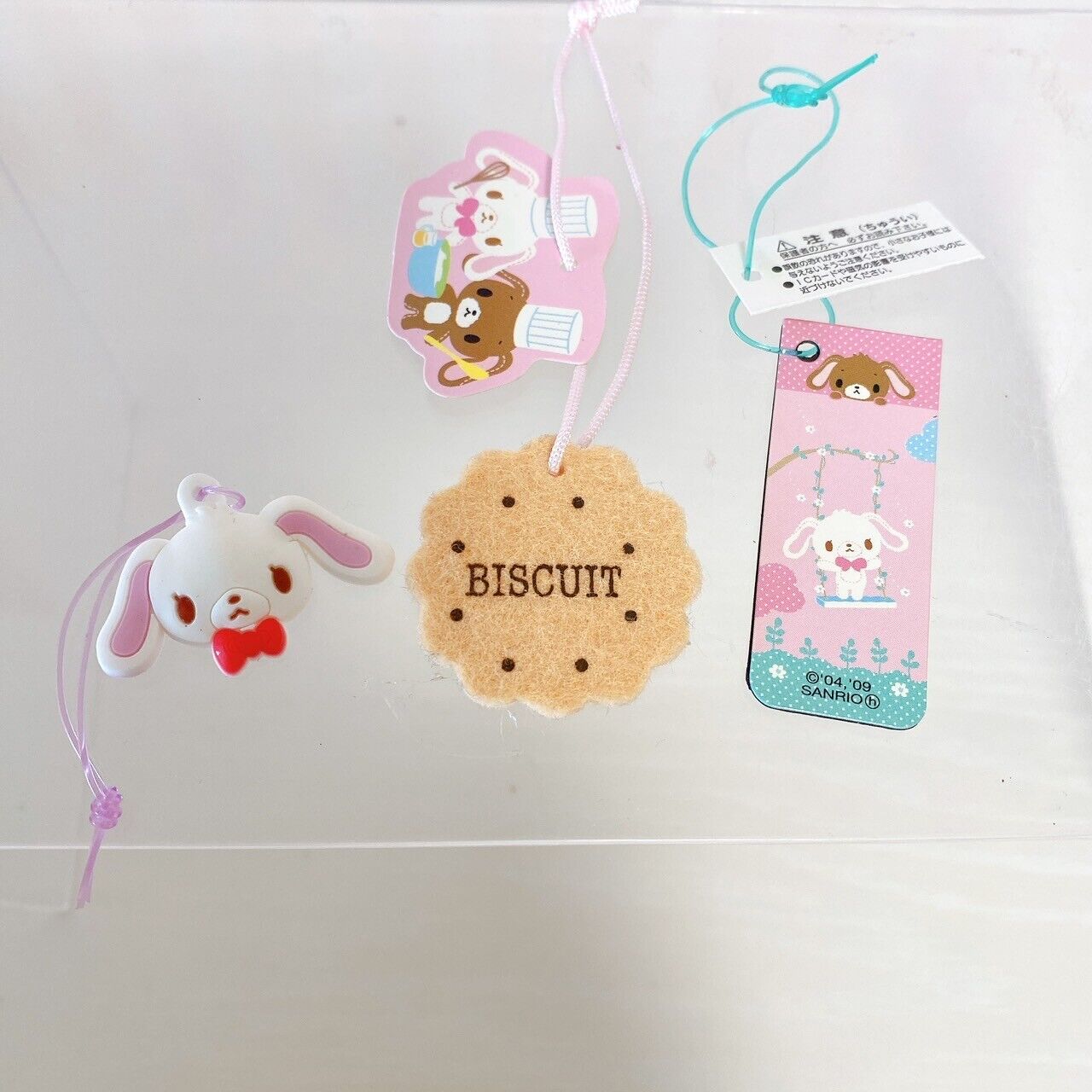 Sanrio Sugar Bunnies Eco Shopping Bag Hanausa Mascot Little Envelope Pen Set