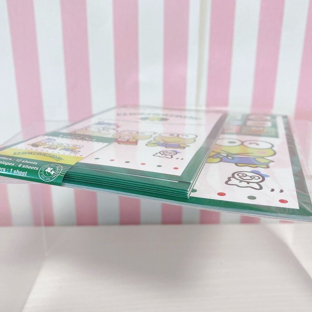 Sanrio Kerokero Keroppi Letter Book Cover Set 3 Paper Envelope Sticker Frog Rare