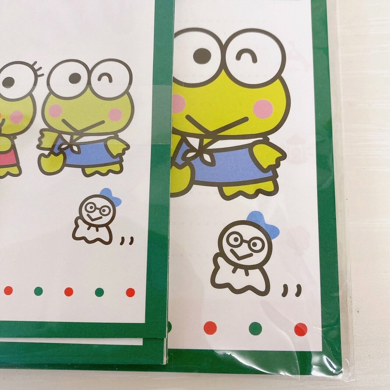 Sanrio Kerokero Keroppi Letter Book Cover Set 3 Paper Envelope Sticker Frog Rare