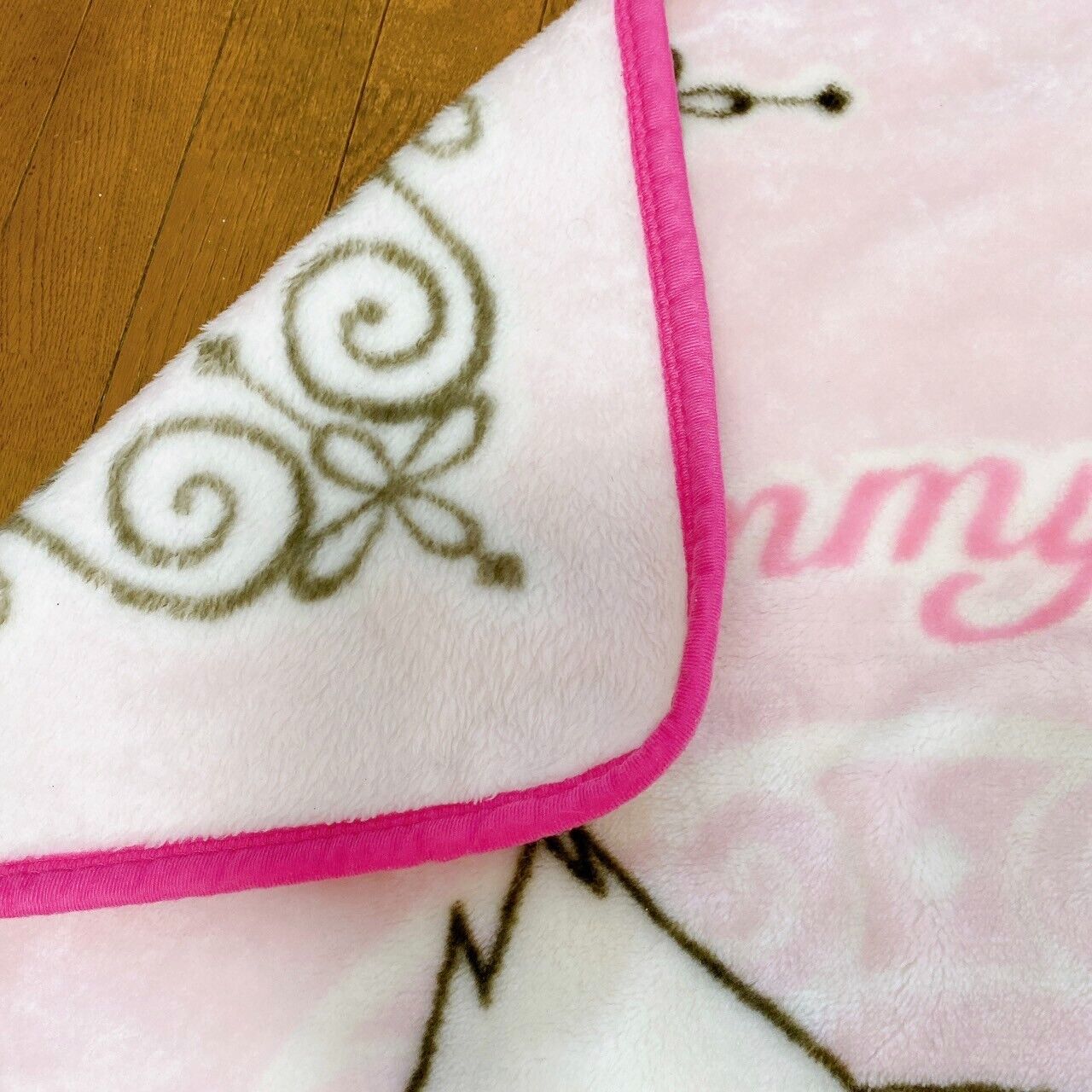 Sanrio Charmmy Charmy Kitty Towel Blanket Large Rose Pink Flower Kawaii Rare