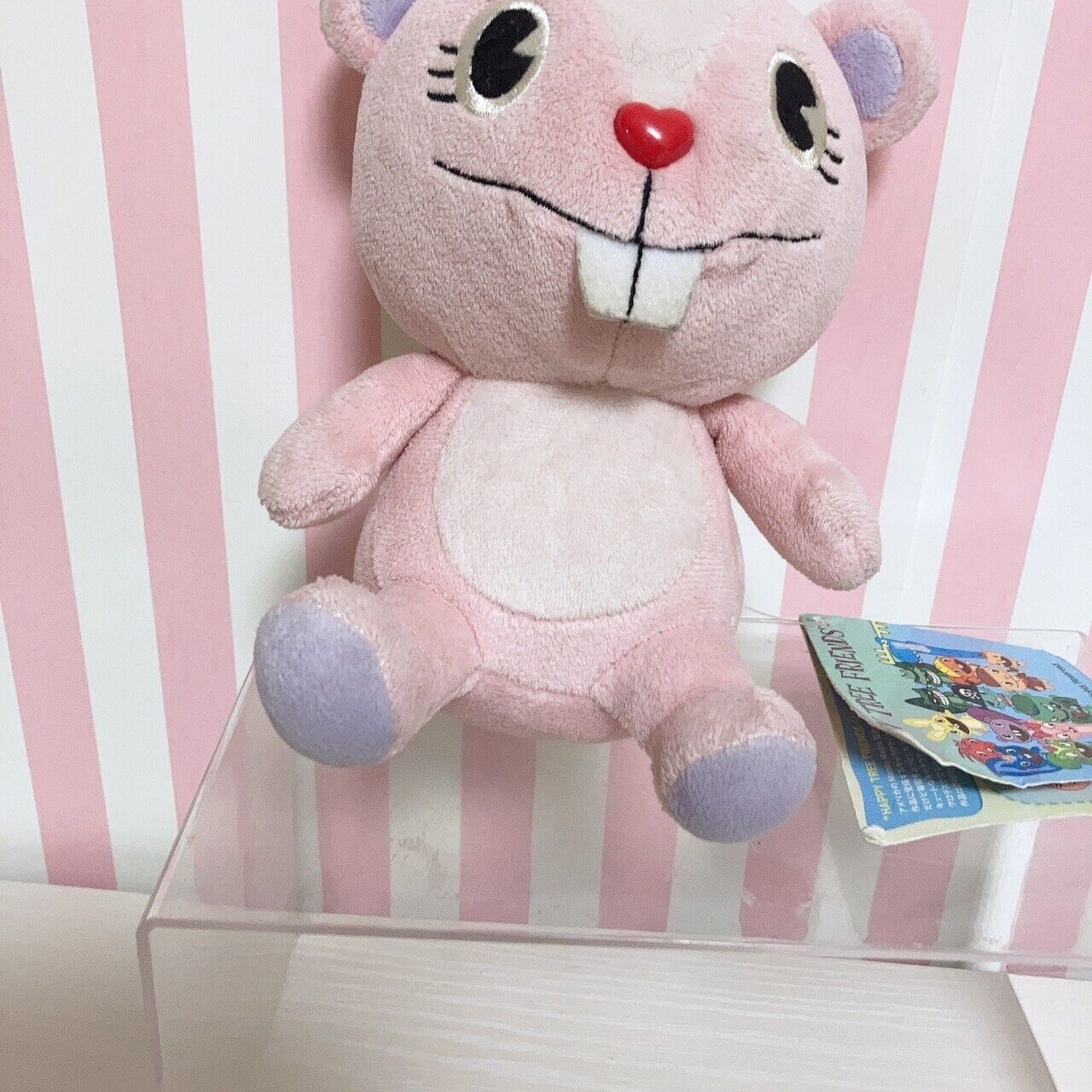 Happy Tree Friends Giggles Plush Stuffed Soft Toy Doll Outlet Pink Fluffy Kawaii