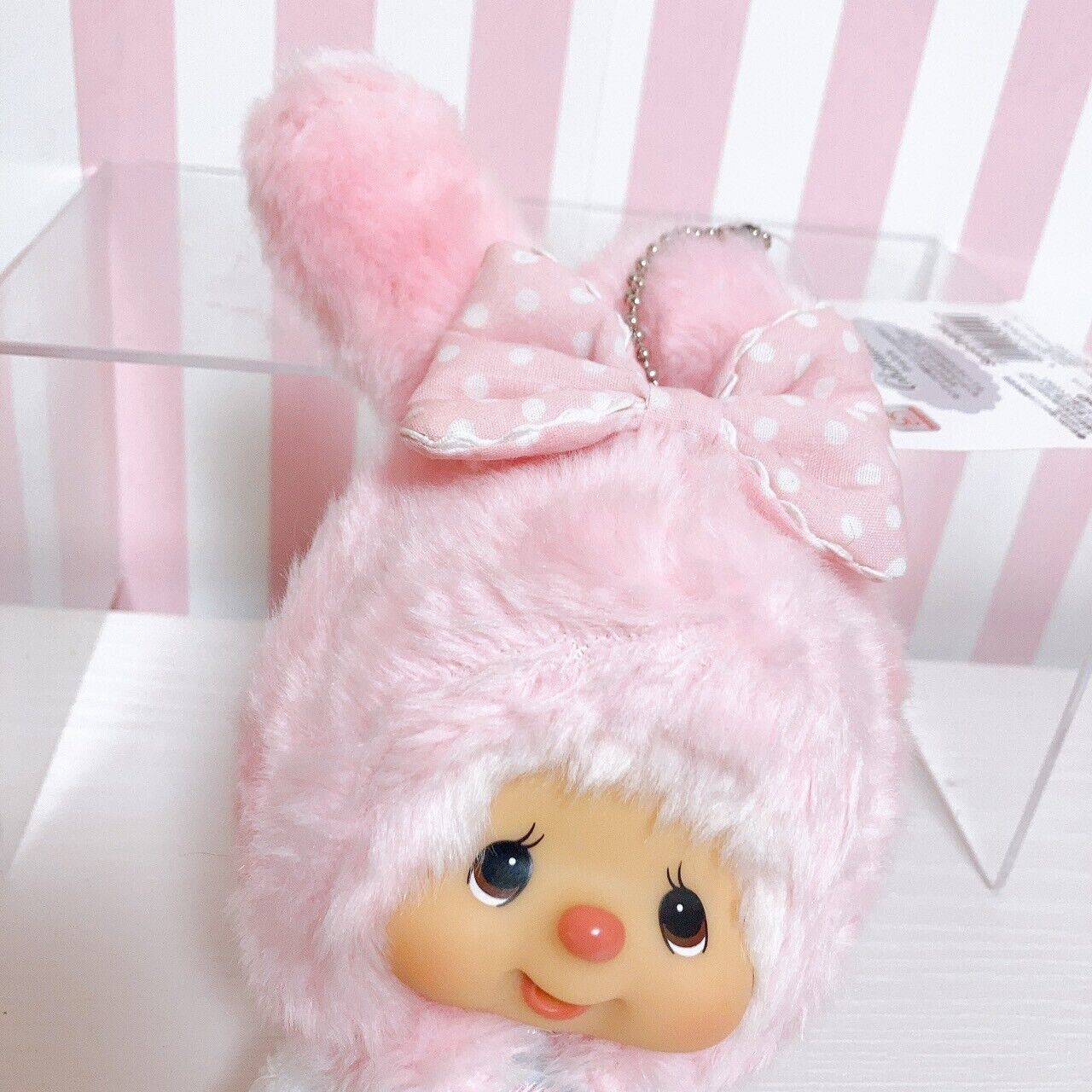 Sanrio My Melody Chimtan Collaboration Mascot Rabbit Pink Ribbon Dot Kawaii Rare