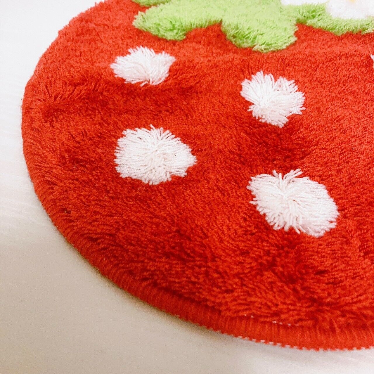 Mother Garden Rug Mini Mat Strawberry Red Flower White Green Kawaii Cute Rare