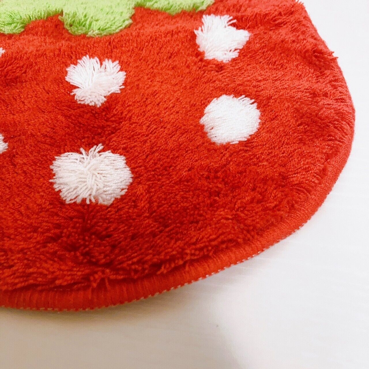 Mother Garden Rug Mini Mat Strawberry Red Flower White Green Kawaii Cute Rare