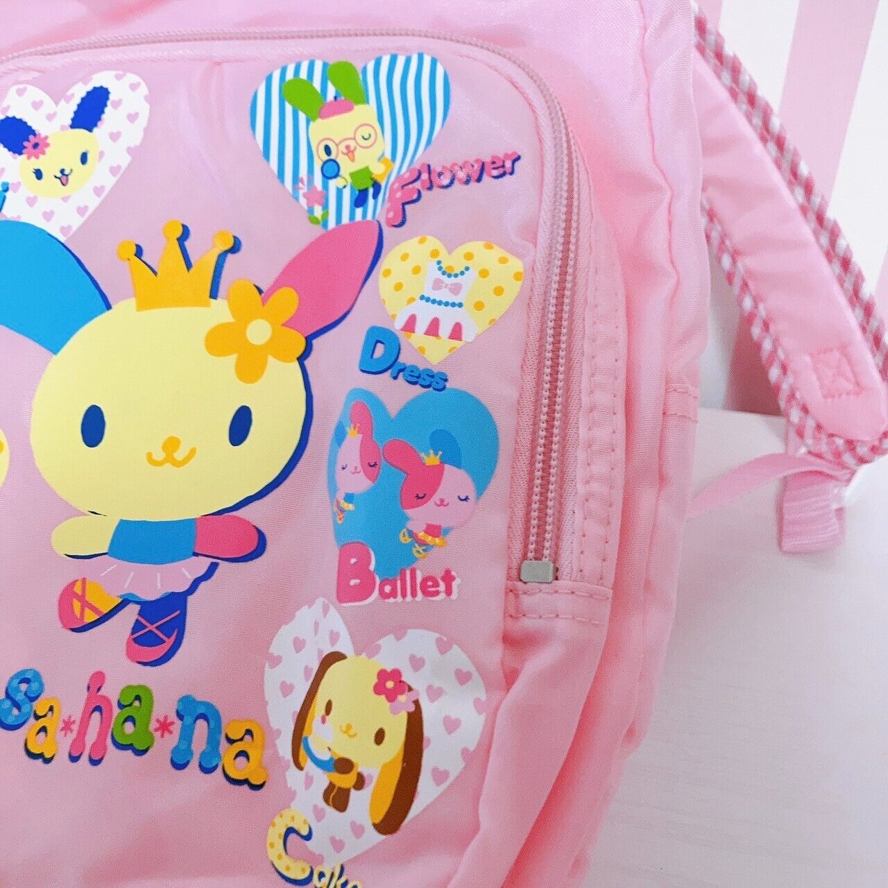 Sanrio Usahana Backpack Rucksack School Bag Pink Heart Rabbit Kawaii Cute Rare