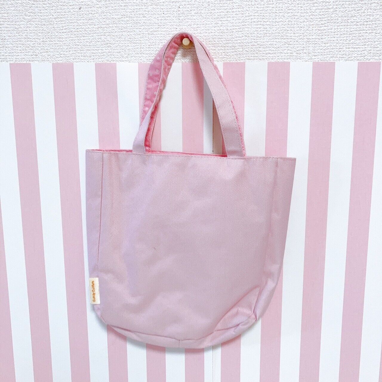 Sanrio Sugar Bunnies Tote Bag Lesson Handbag Pink Cake Sweets Rabbit Shirousa