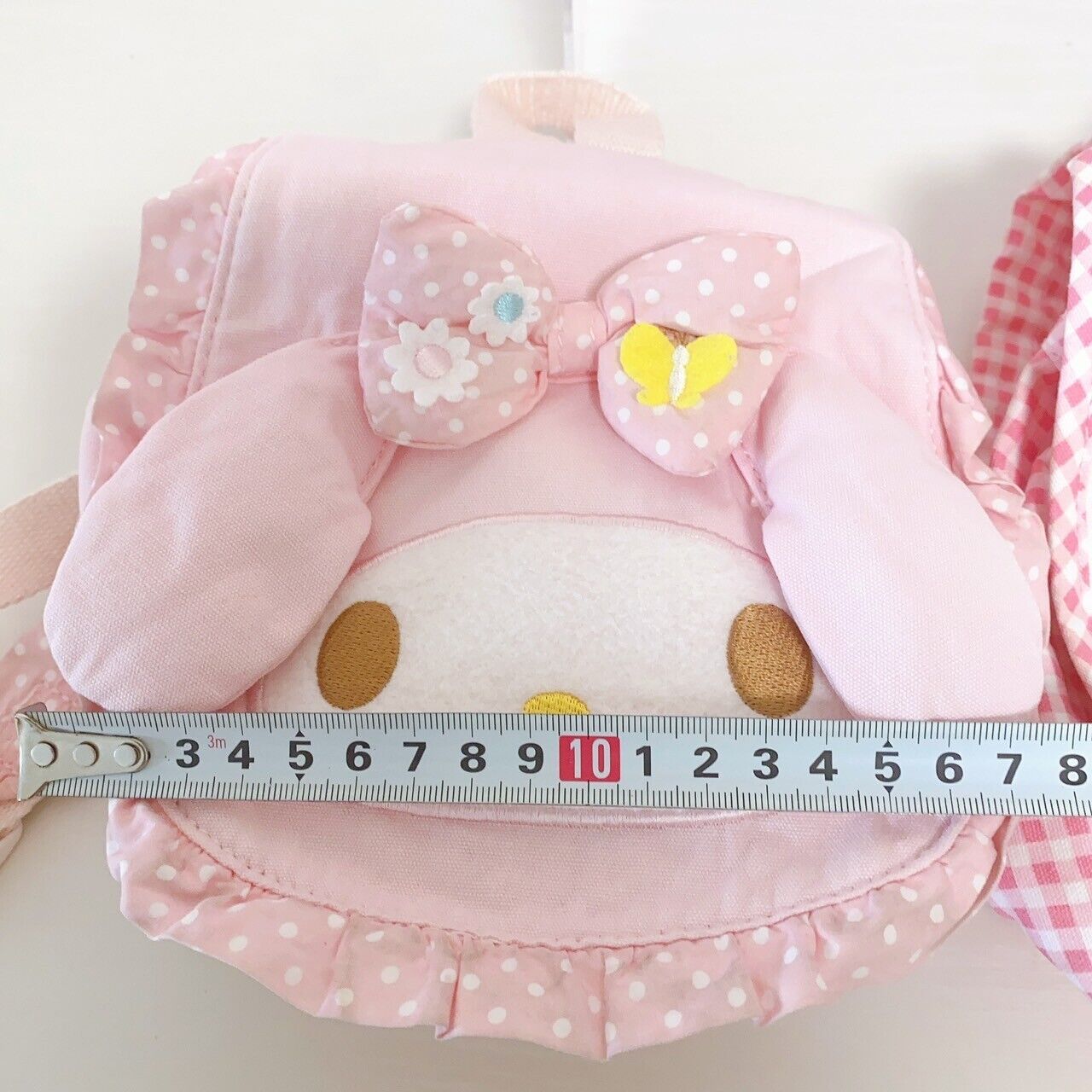 Sanrio Hello Kitty My Melody Backpack Set 2 Rucksack Bag Pink Plaid Ribbon Dot