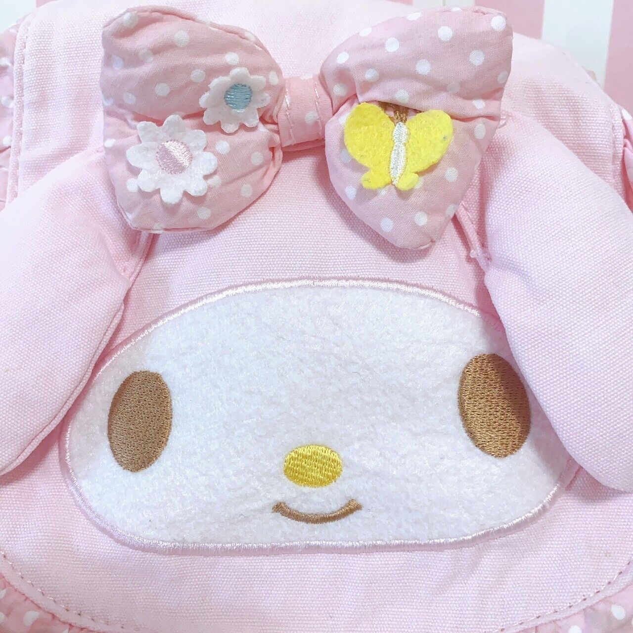 Sanrio Hello Kitty My Melody Backpack Set 2 Rucksack Bag Pink Plaid Ribbon Dot