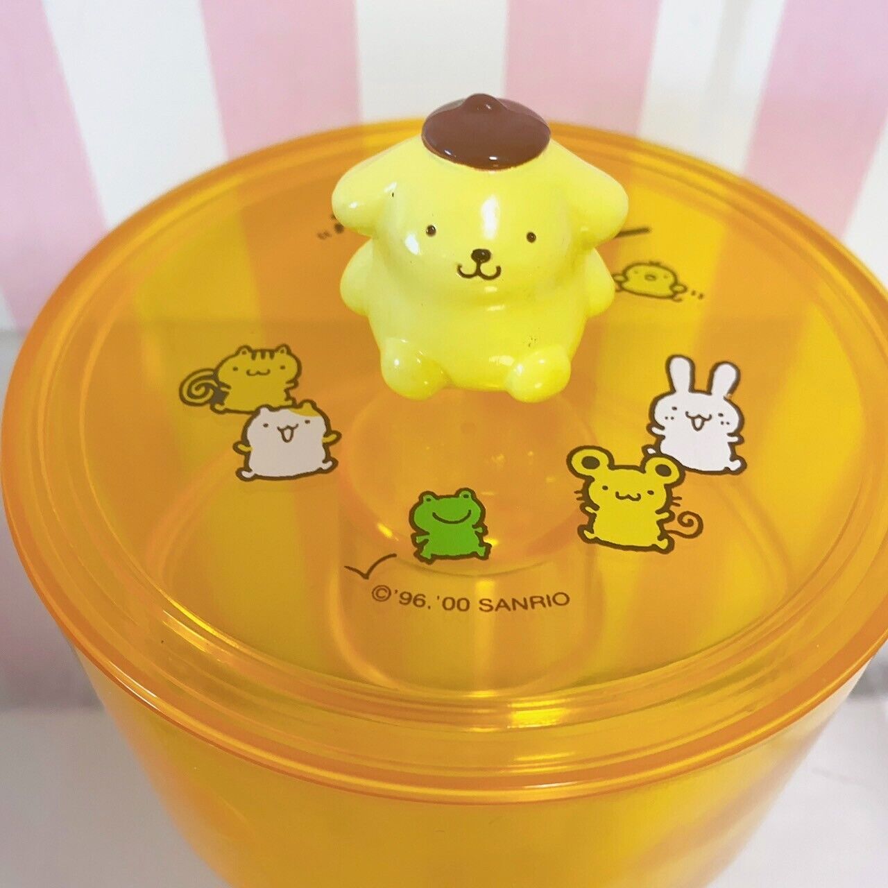 Sanrio Pompom Purin Taraigumano Laundry Accessory Case Box Set 2 Acrylic Blue