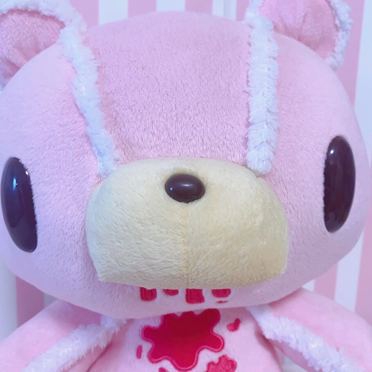 Gloomy Bear Bloody Brown Pink Set 2 Plush Chax GP Sitting Folklore Fluffy Toy