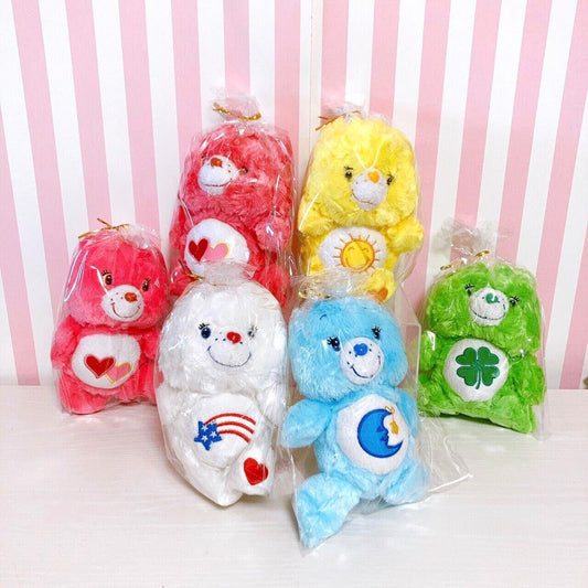 Care Bears Plush Stuffed Soft Toy Plush Doll Red Blue Yellow Green White 6 Set