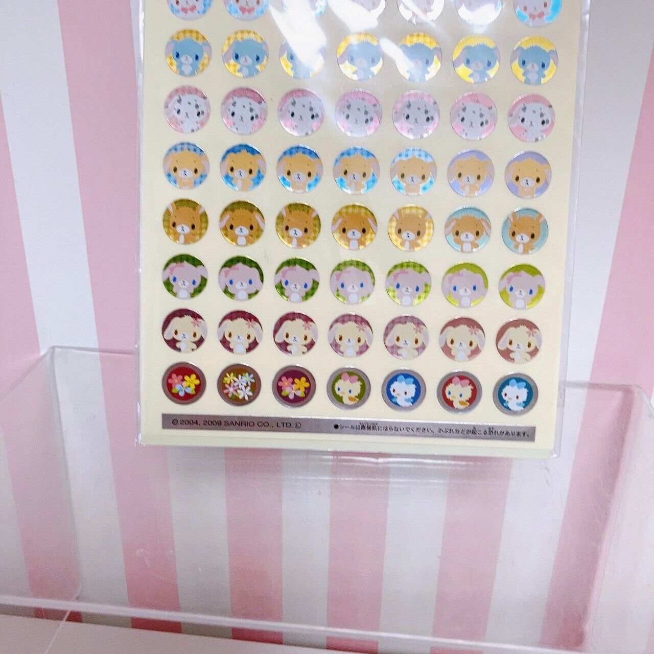 Sanrio Sugar Bunnies Do your best Stickers Stationery Characters Kawaii Rare