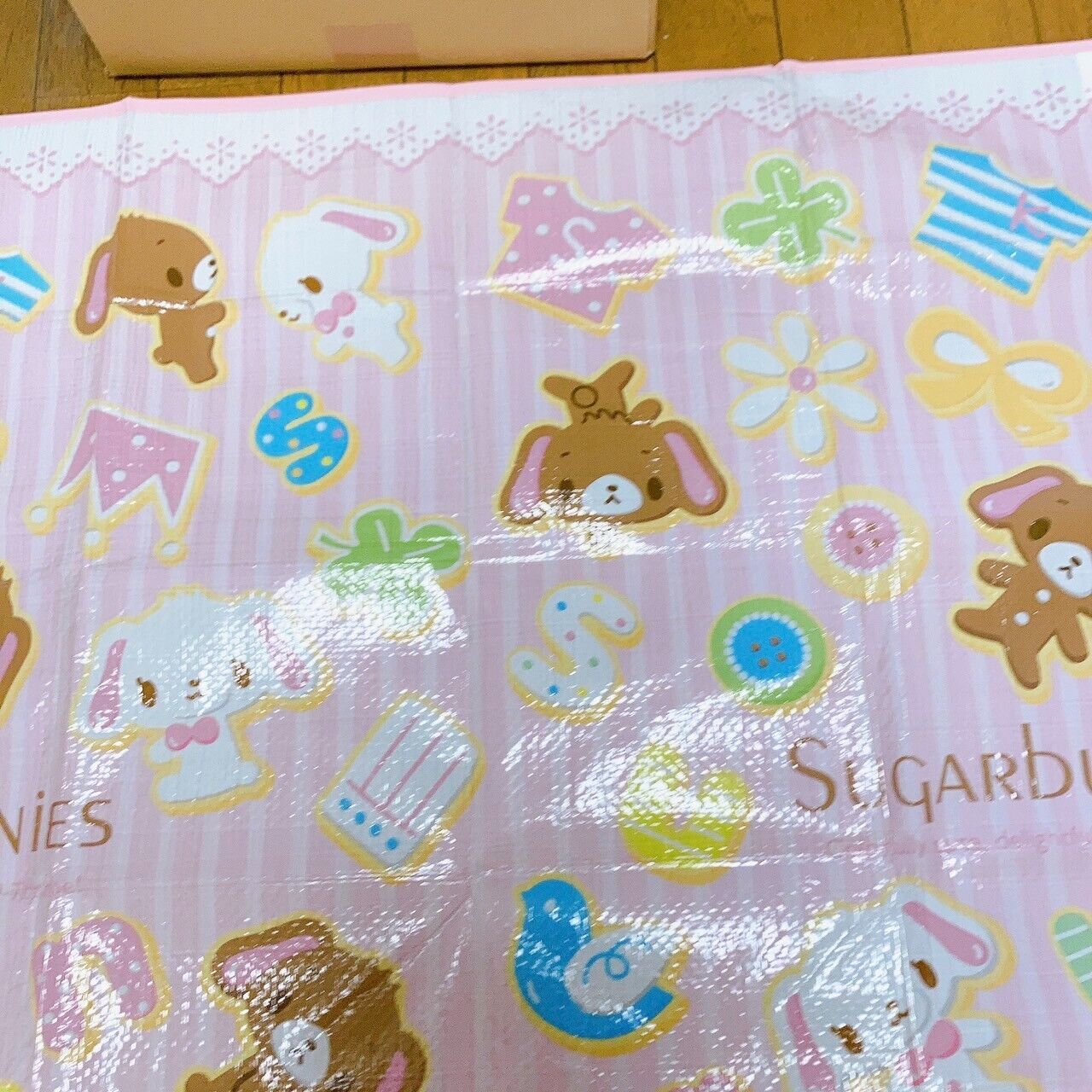 Sanrio Sugar Bunnies Leisure Sheet For 2 3 People Pink Kawaii Character Rare