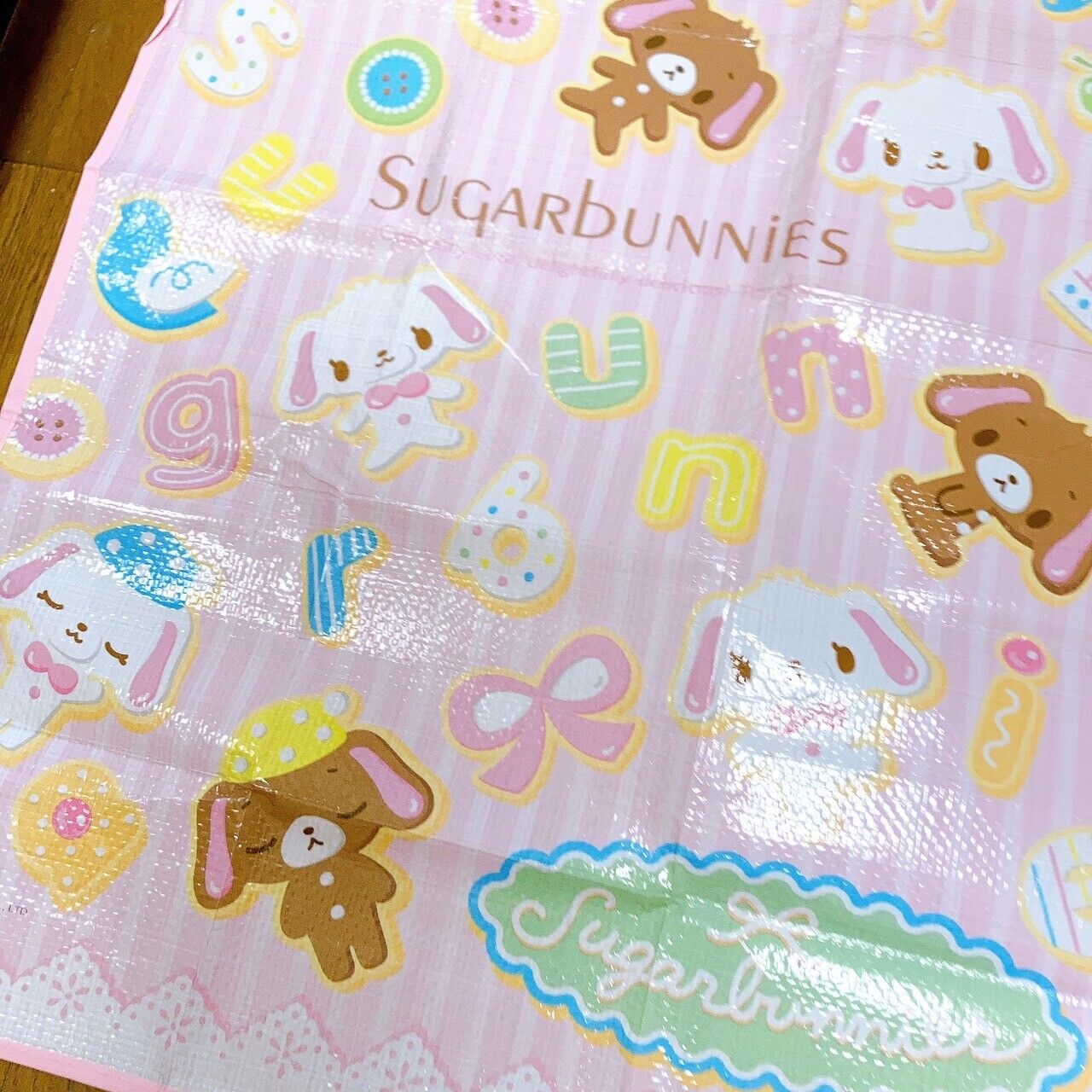 Sanrio Sugar Bunnies Leisure Sheet For 2 3 People Pink Kawaii Character Rare