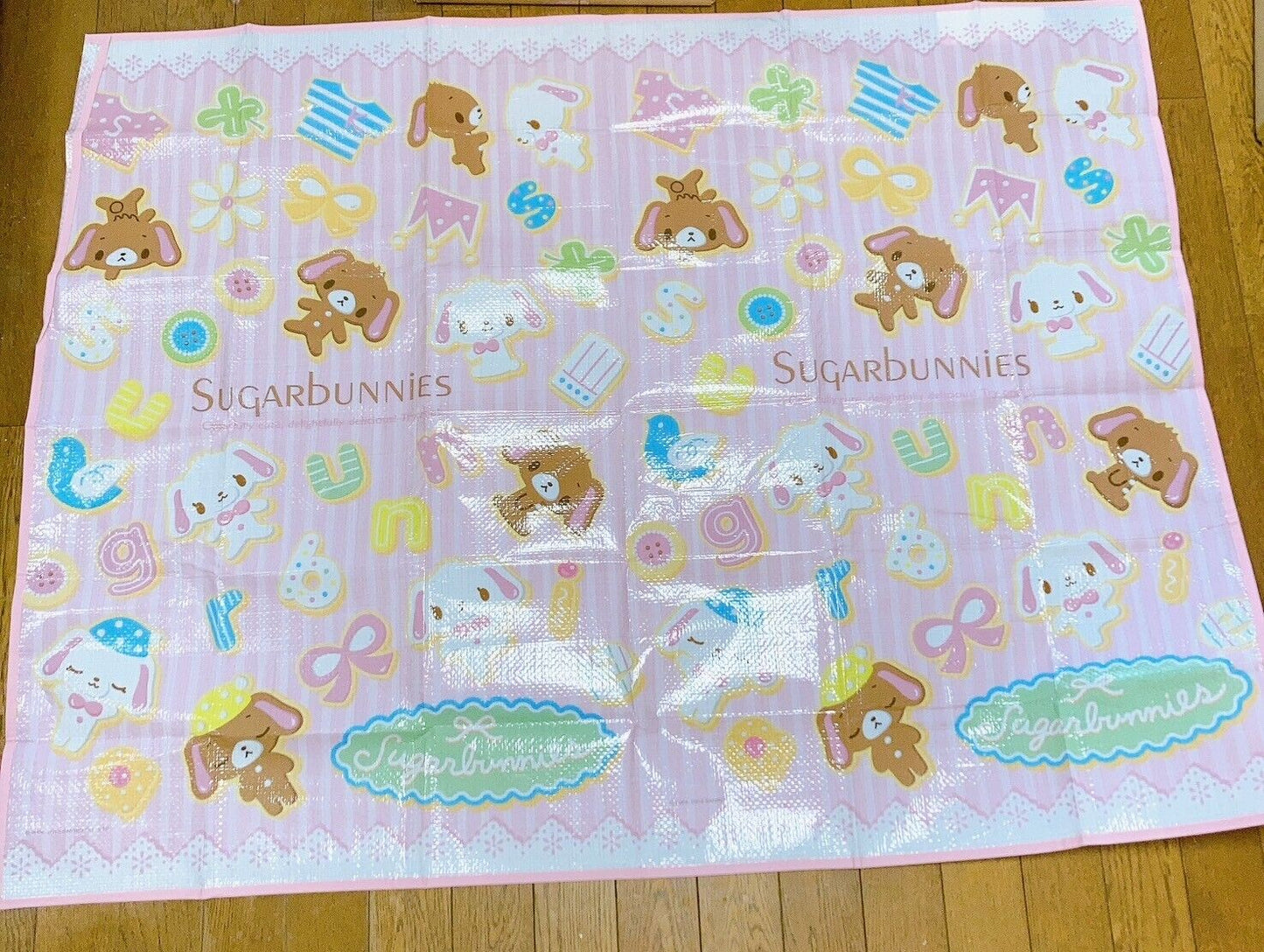 Sanrio Sugar Bunnies Leisure Sheet For 2 3 People Pink Kawaii Character Rare