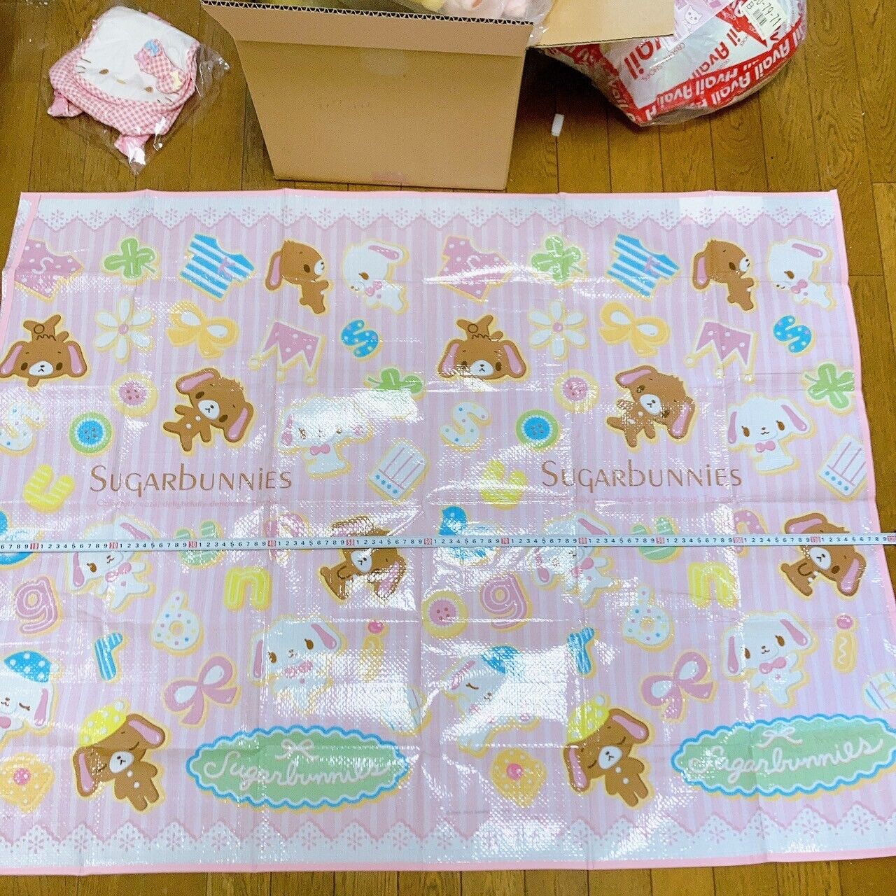 Sanrio Sugar Bunnies Leisure Sheet For 2 3 People Pink Kawaii Character Rare