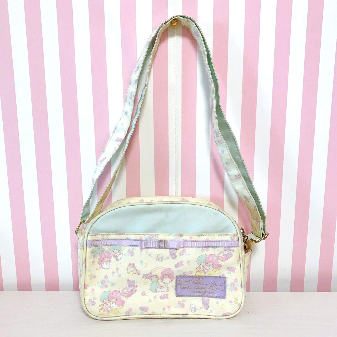 Sanrio Little Twin Stars Shoulder Bag Kiki Lala Kindergarten Ribbon Pastel Color