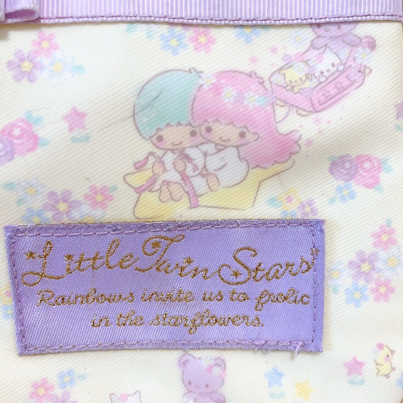 Sanrio Little Twin Stars Shoulder Bag Kiki Lala Kindergarten Ribbon Pastel Color