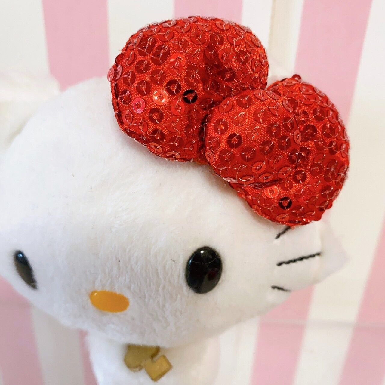 Sanrio Charmmy Charmy Hello Kitty Headband Plush Set 2 White Red Hair Accessory