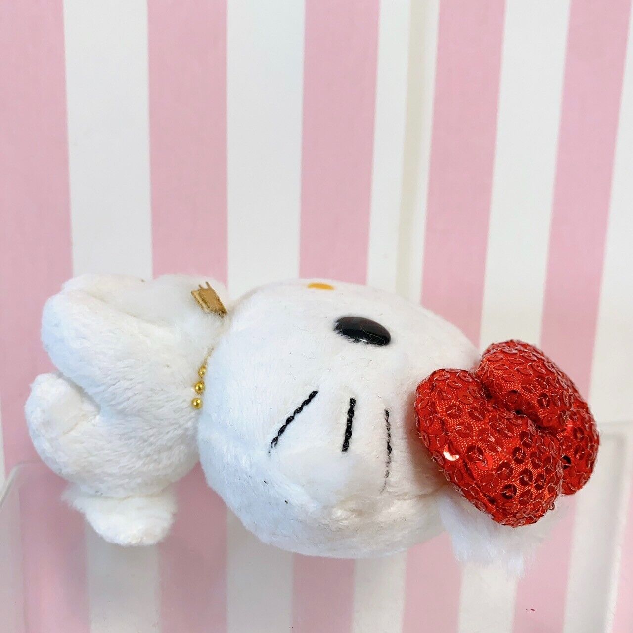 Sanrio Charmmy Charmy Hello Kitty Headband Plush Set 2 White Red Hair Accessory