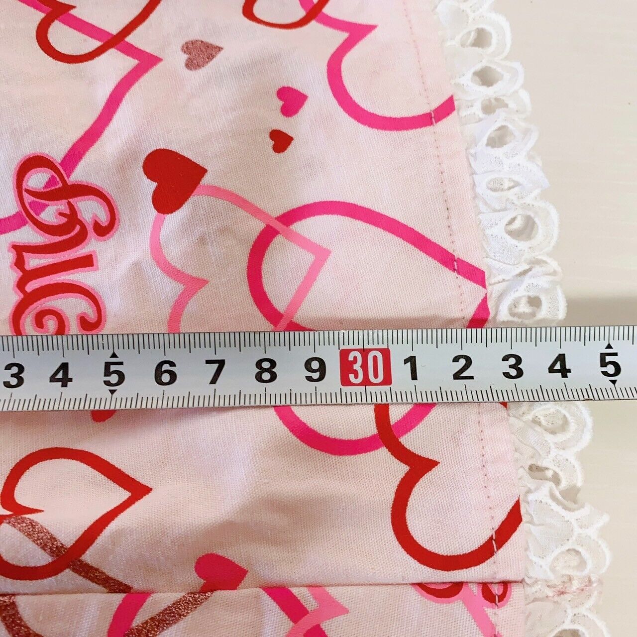 Mezzo Piano Kids Skirt 120cm Heart Frill Lace Pink White MP Button Clothing Rare