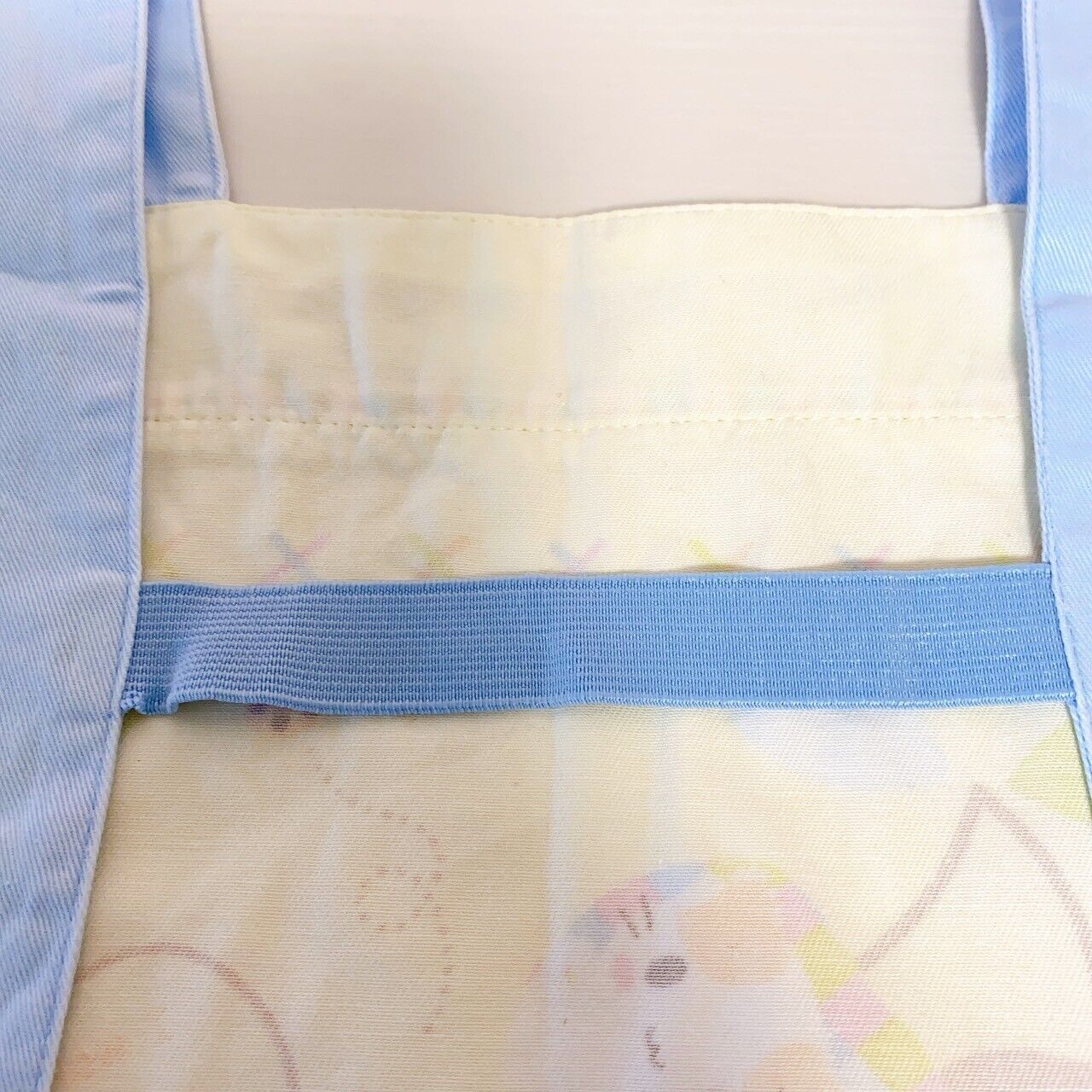 Sanrio Masyumaro Fluffy Fuwa Nyanko Marshmallow Kids Apron Cherry Yellow Plaid