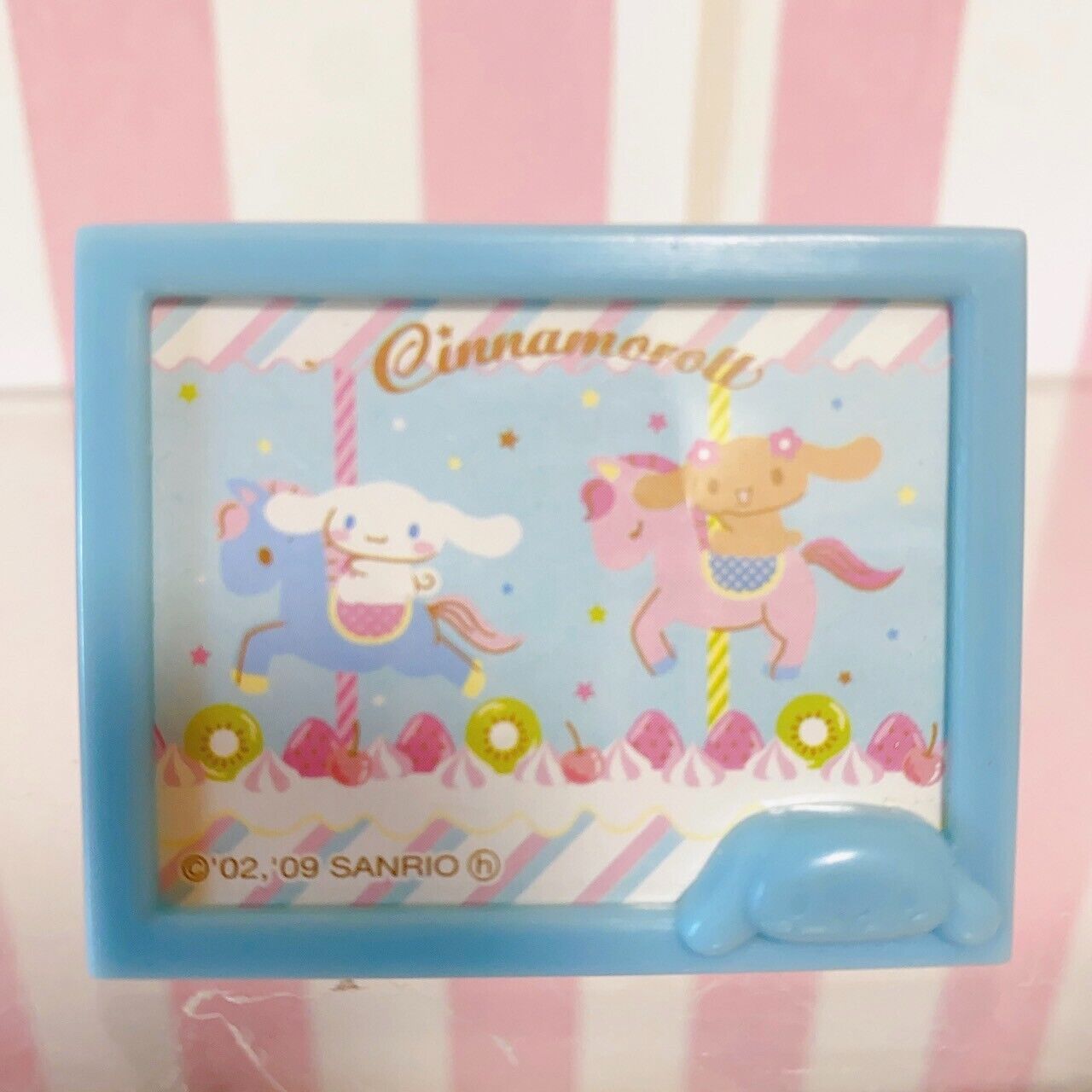 Sanrio Sugar Bunnies Cinnamoroll Photo Frame Mini Pink Stand Character Rare