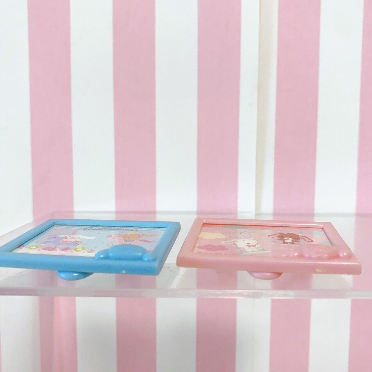 Sanrio Sugar Bunnies Cinnamoroll Photo Frame Mini Pink Stand Character Rare