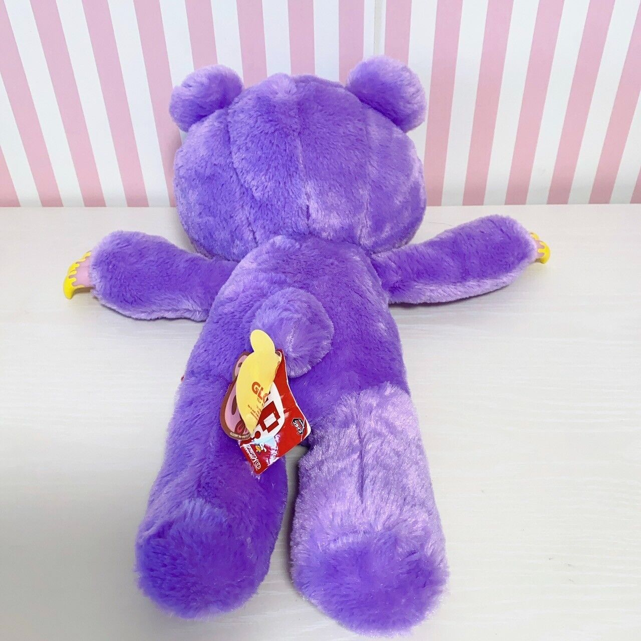 Taito Gloomy Bear Bloody Plush Doll Soft Stuffed Toy Purple Fluffy Sherbet Rare