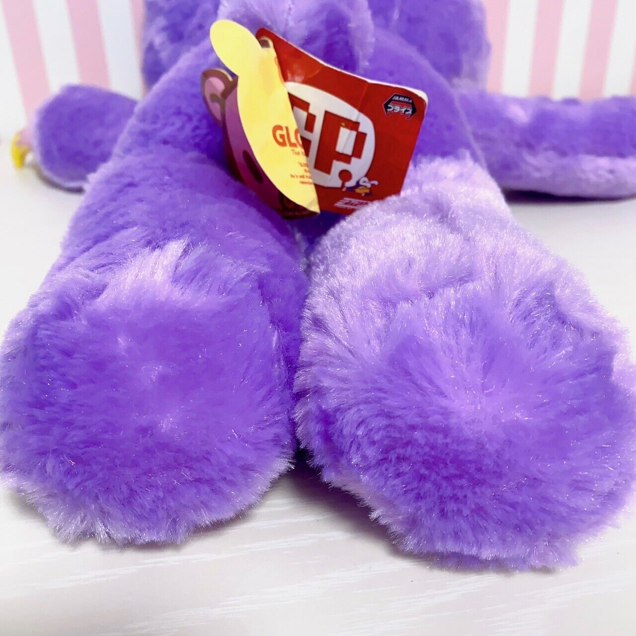 Taito Gloomy Bear Bloody Plush Doll Soft Stuffed Toy Purple Fluffy Sherbet Rare