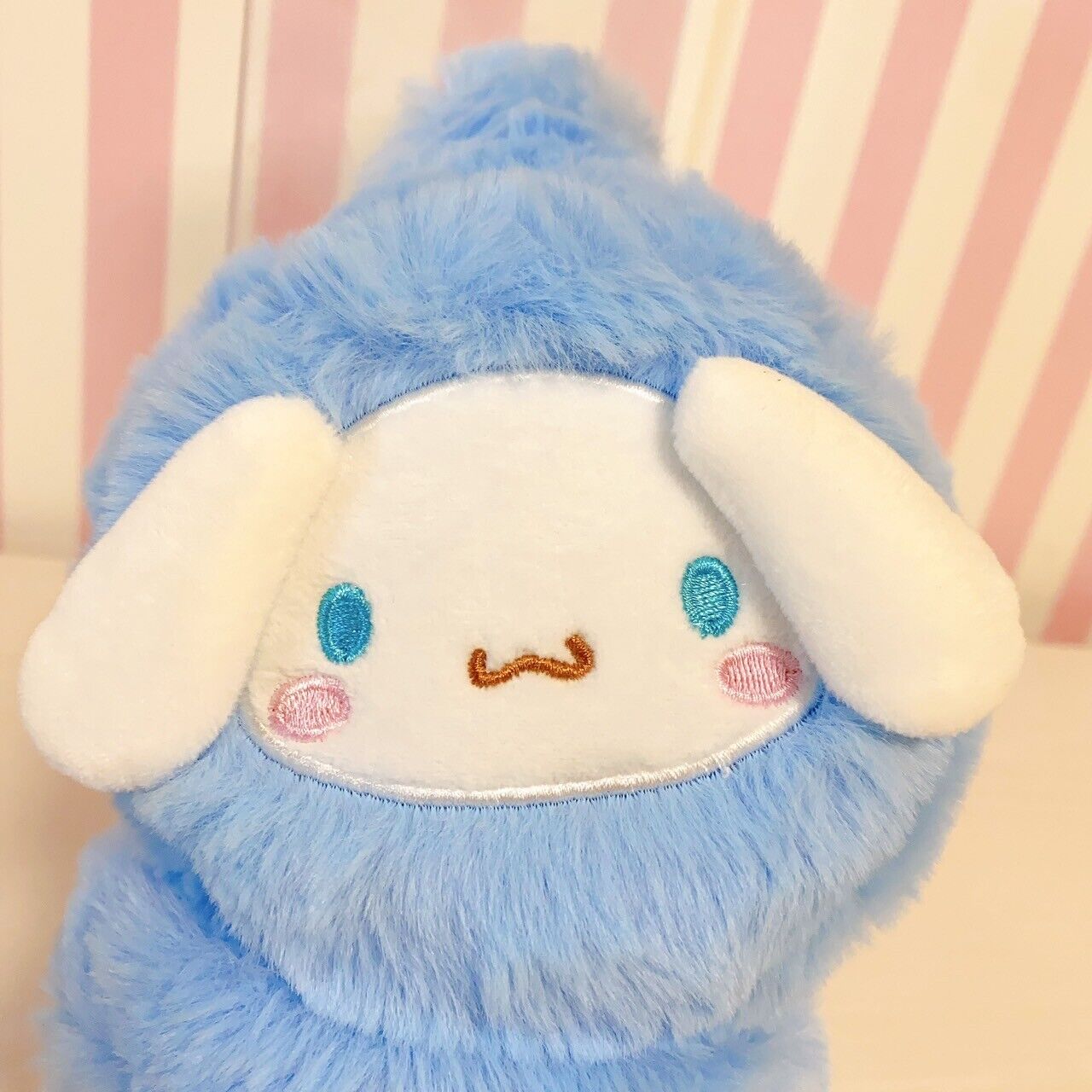 Sanrio Cinnamorol Earmuffs Clothing Accessory Winter White Blue Fluffy Kawaii