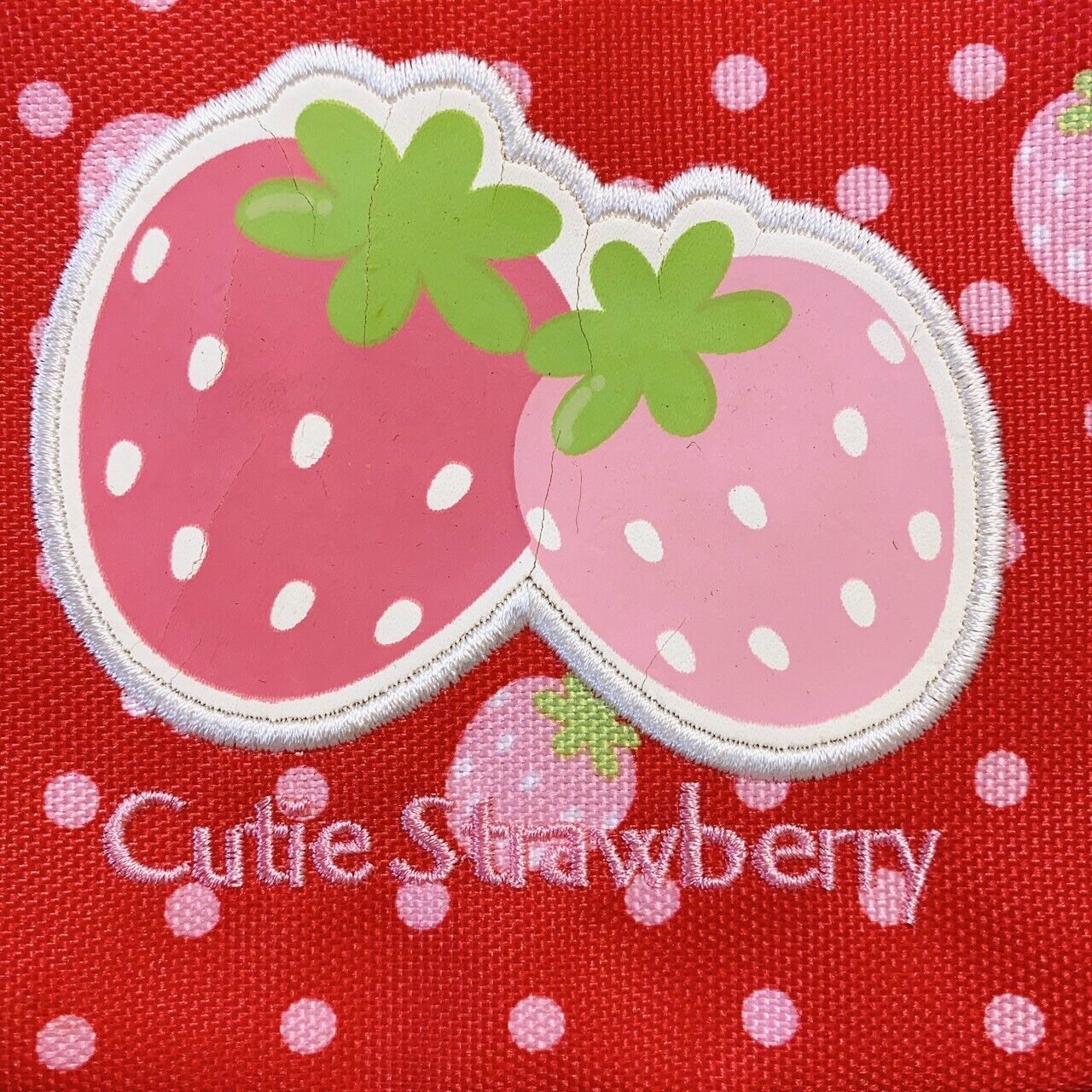 Mother Garden Rucksack Backpack School Bag Red Cutie Strawberry Ribbon Dot Frill