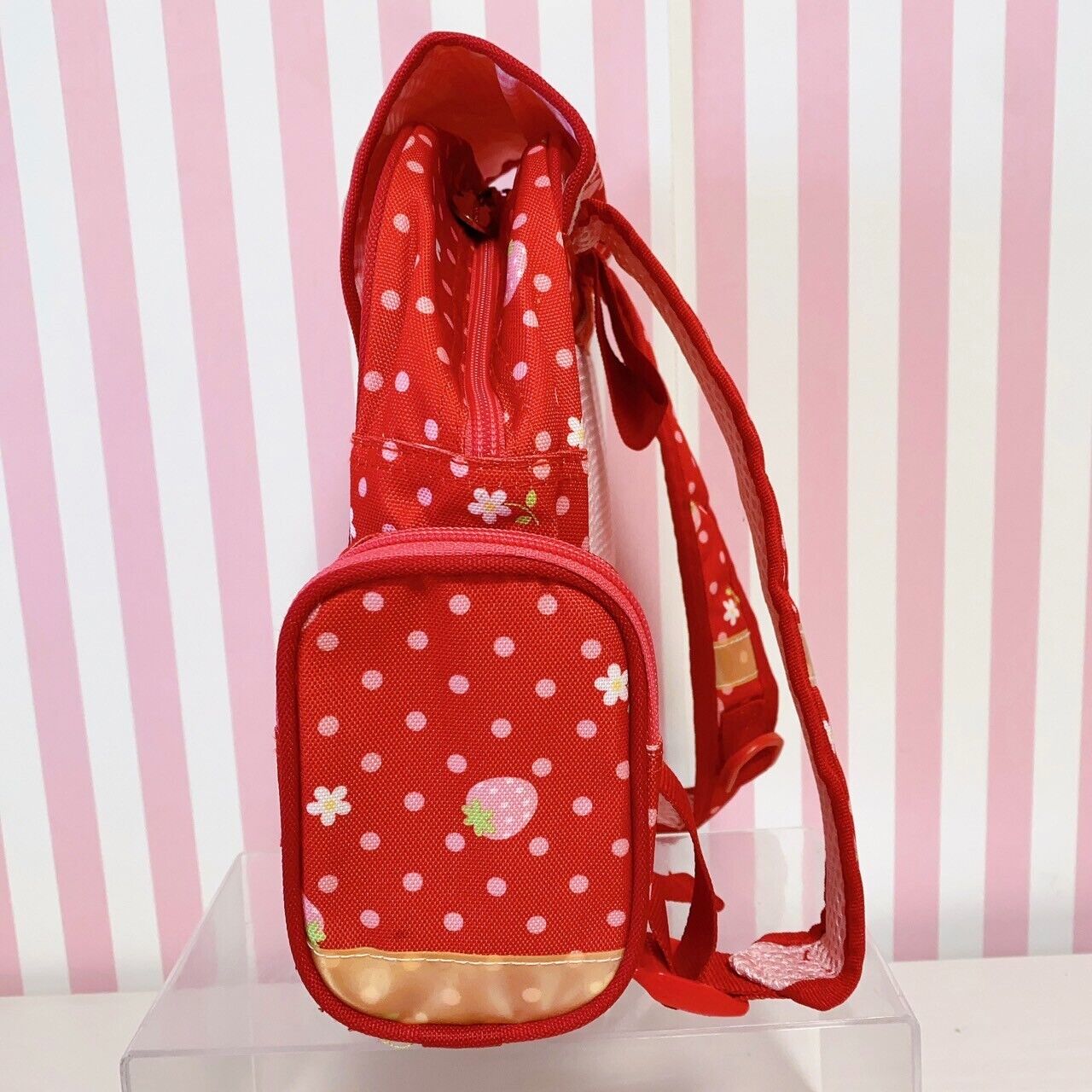 Mother Garden Rucksack Backpack School Bag Red Cutie Strawberry Ribbon Dot Frill