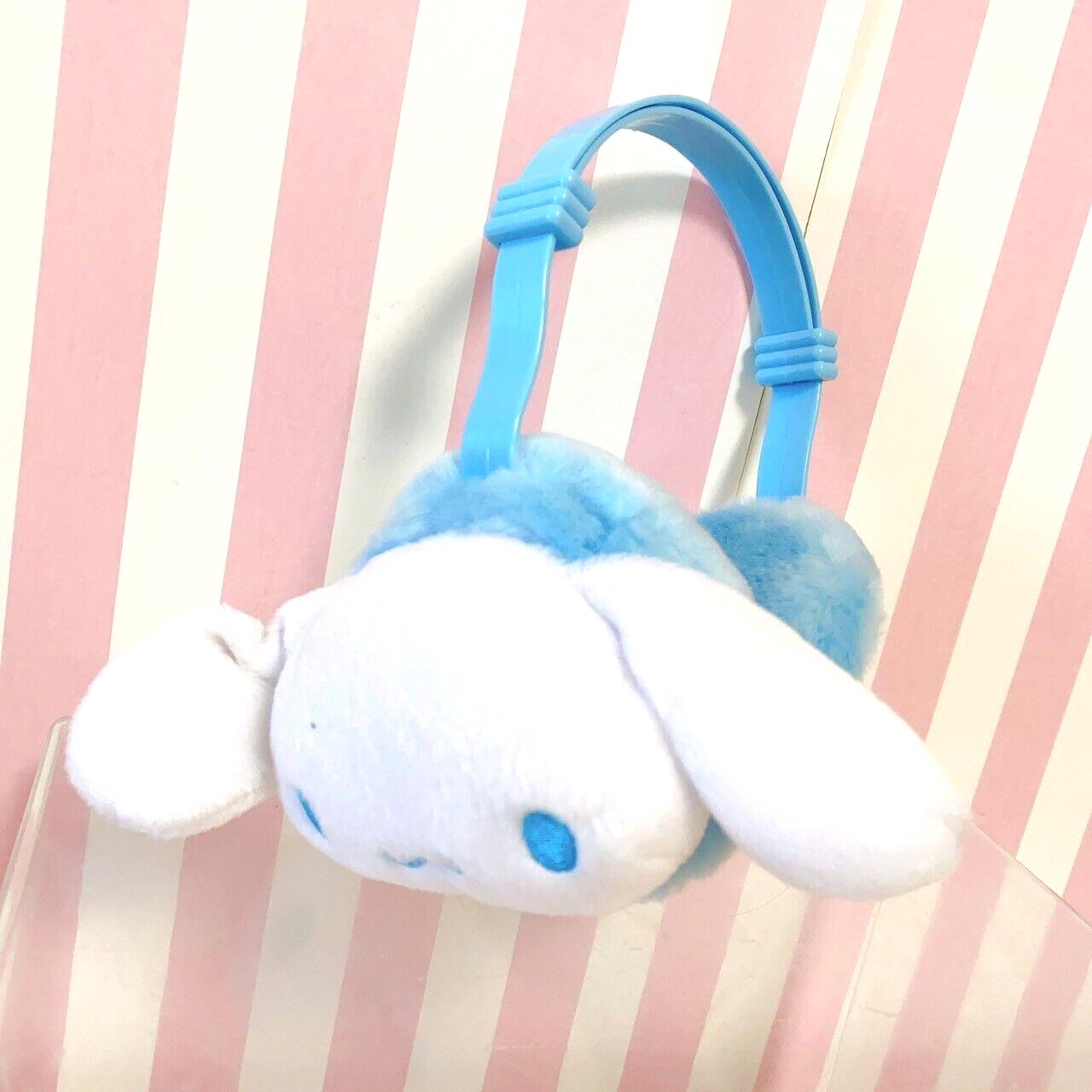 Sanrio Cinnamorol Earmuffs Clothing Accessory Winter White Blue Head Kawaii Rare