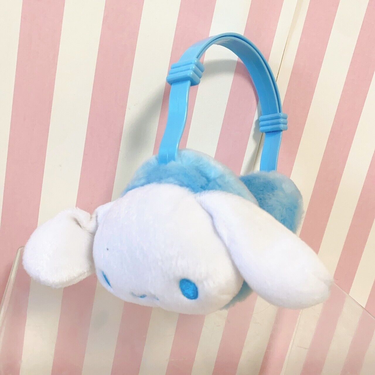 Sanrio Cinnamorol Earmuffs Clothing Accessory Winter White Blue Head Kawaii Rare