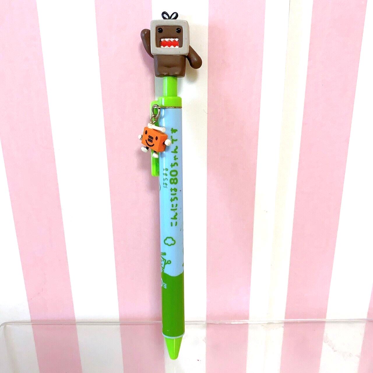 DOMO kun Ballpoint Pen Blue Green Television Stationery NHK Character Kawaii