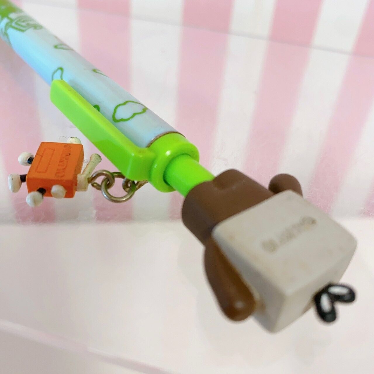 DOMO kun Ballpoint Pen Blue Green Television Stationery NHK Character Kawaii