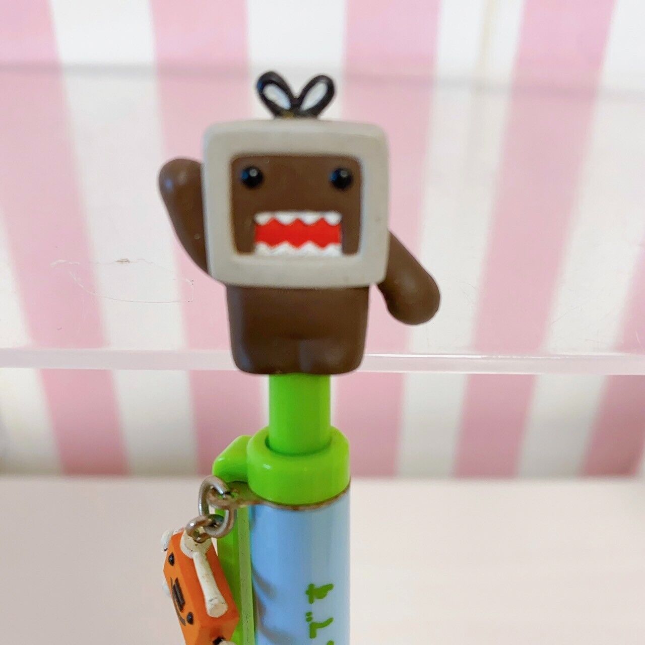 DOMO kun Ballpoint Pen Blue Green Television Stationery NHK Character Kawaii