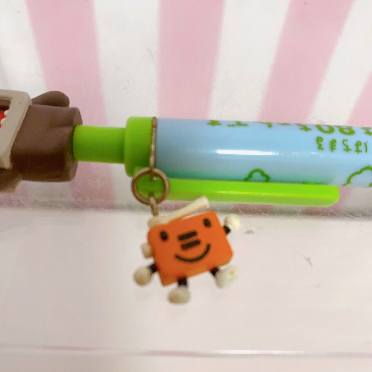 DOMO kun Ballpoint Pen Blue Green Television Stationery NHK Character Kawaii